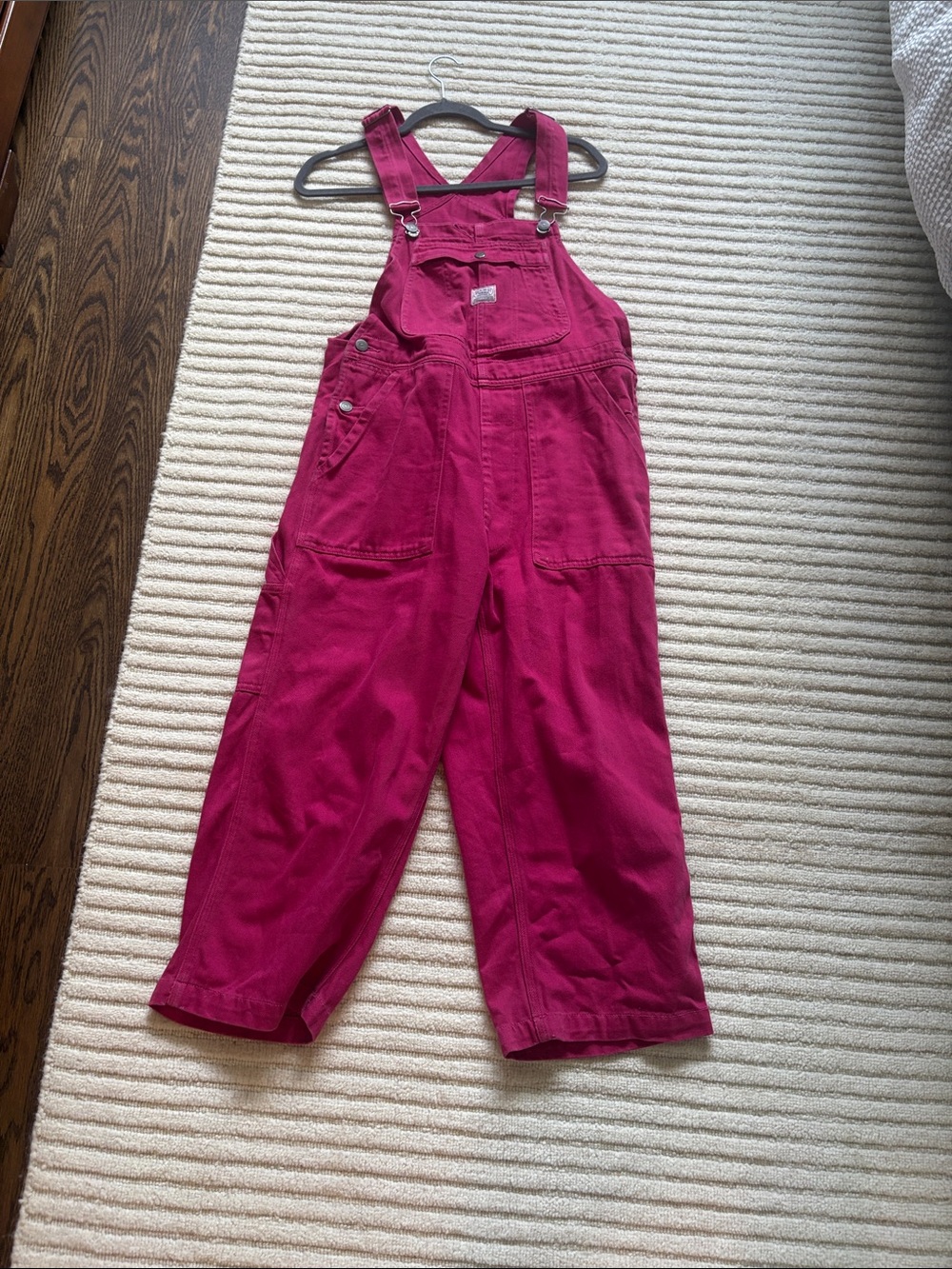 Denimist Magenta Corduroy Overalls size S